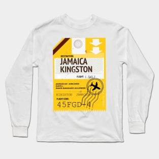 Jamaica Kingston travel ticket, Long Sleeve T-Shirt